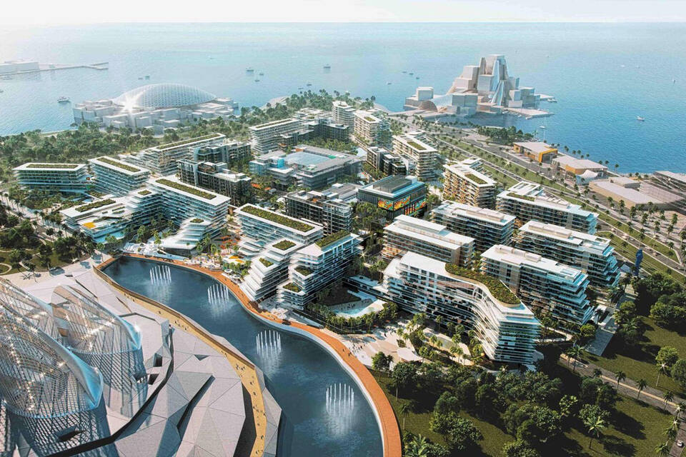 Расположение на острове Saadiyat в Абу-Даби